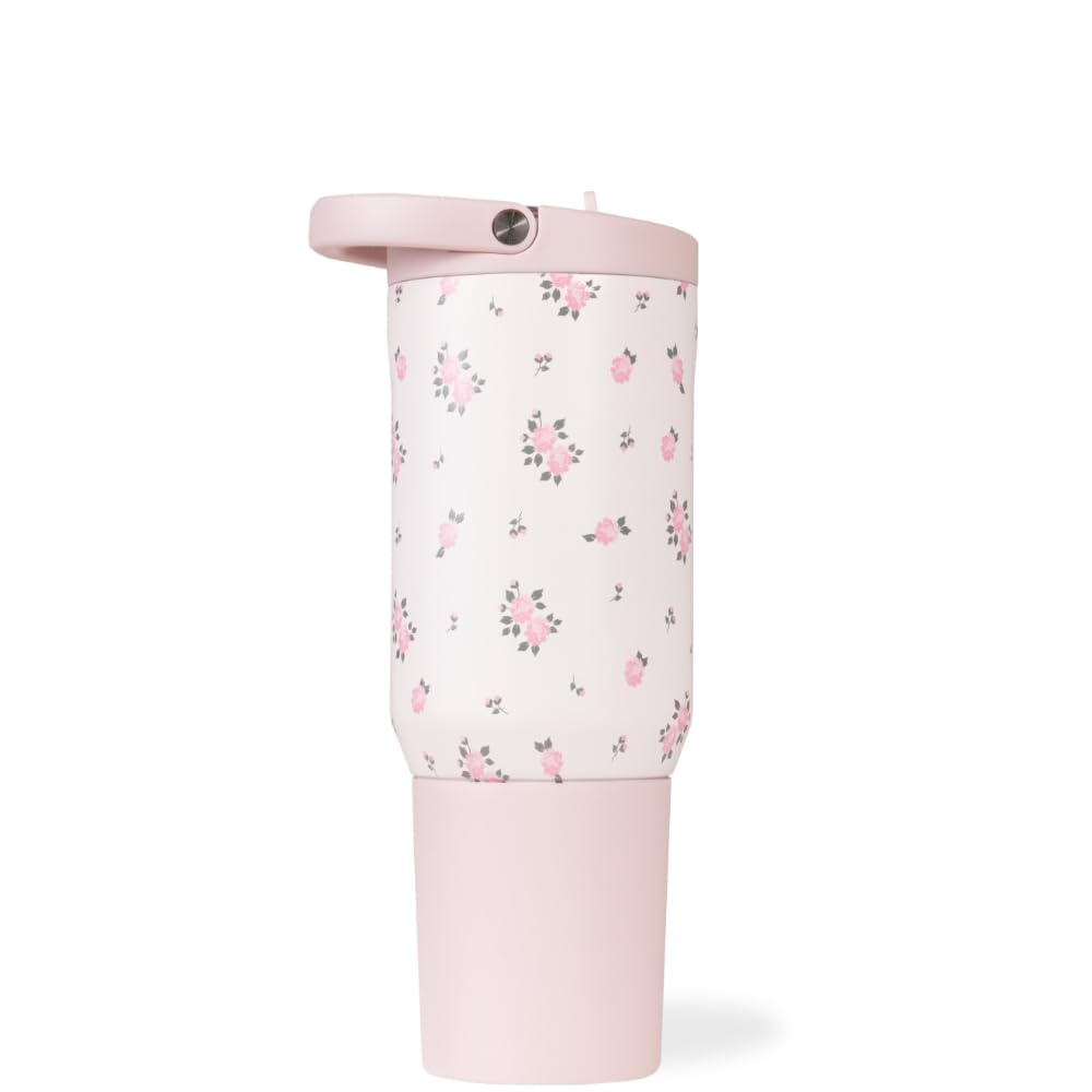 HydroJug Sport - Stainless Steel Tumbler with Straw, Vacuum Insulated, 40oz Leakproof Water Bottle, Ergonomic Design, Reusable, Dishwasher Safe, Rubber Base, Durable for Gym or Outdoors, Black Leopard