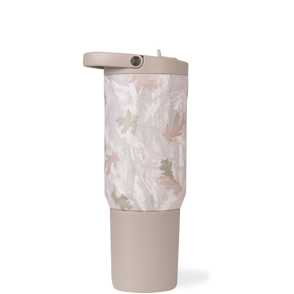 HydroJug Sport - Stainless Steel Tumbler with Straw, Vacuum Insulated, 40oz Leakproof Water Bottle, Ergonomic Design, Reusable, Dishwasher Safe, Rubber Base, Durable for Gym or Outdoors, Black Leopard