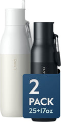 LARQ Holiday Bundle Set Bottle Filtered Insulated Water Bottle 17oz + 25oz | Reusable Bottles, Travel Friendly, BPA Free