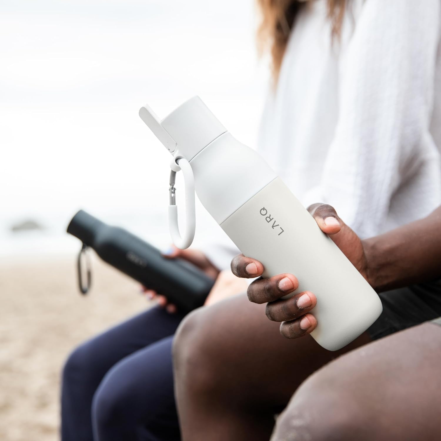 LARQ Holiday Bundle Set Bottle Filtered Insulated Water Bottle 17oz + 25oz | Reusable Bottles, Travel Friendly, BPA Free