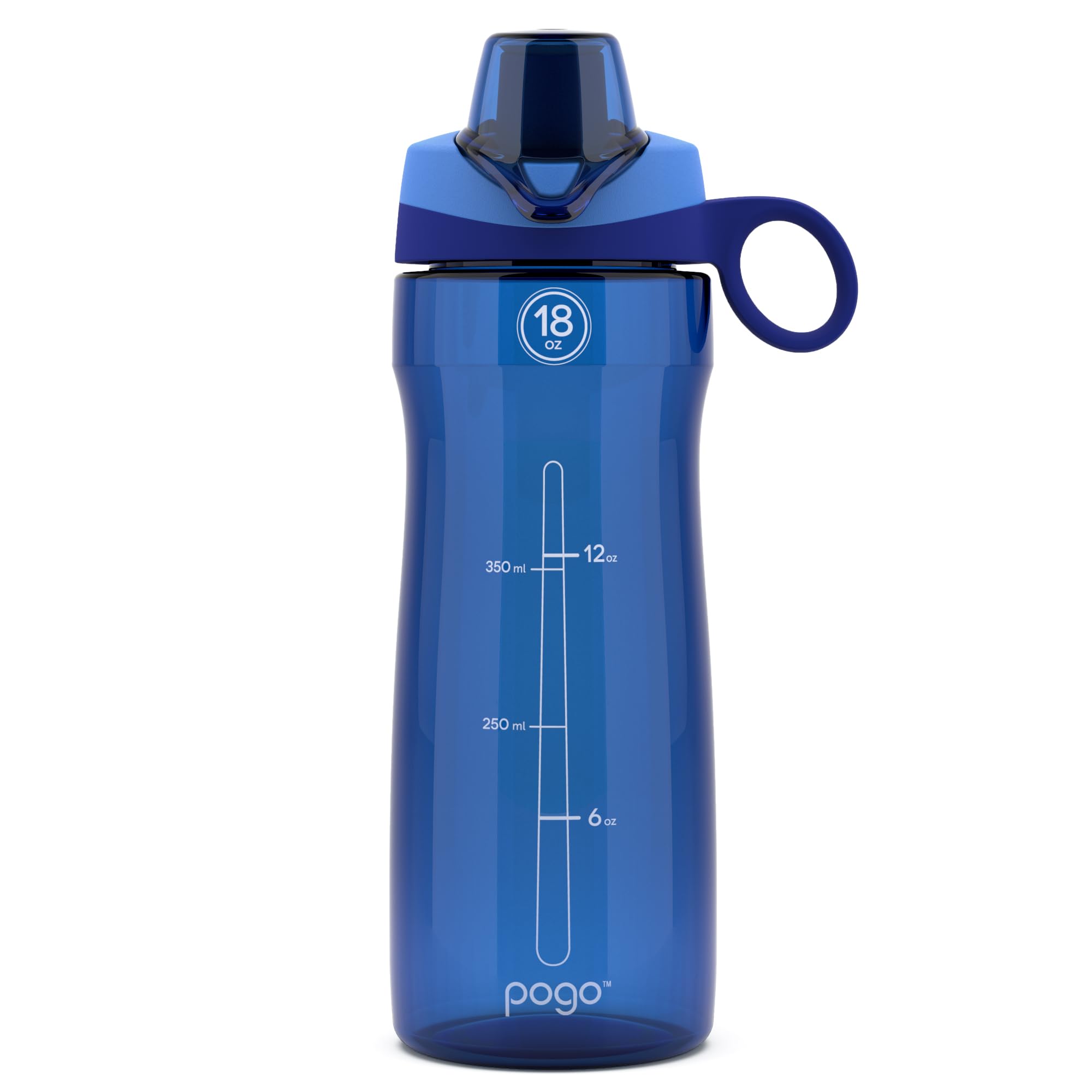 Pogo BPA-Free Tritan Plastic Water Bottle with Chug Lid, 32 Oz, Grey