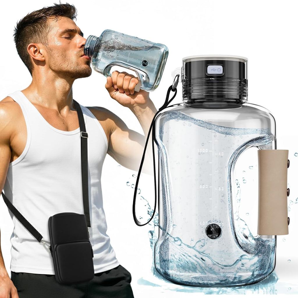 Zenetics Advanced Hydrogen Water Bottle with Pouch,1.5L Large BPA Free, Ionizer Bottle - Athletes, Travelers, Adventurers Sports, Gift For Husband, Wife, Family and Friends, BPA Free Outdoor